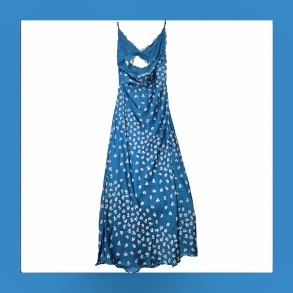 🆕Gossamer Glow Lace Trim Nightgown/Midi Dress by Free People/Intimately - Small - Picture 9 of 15